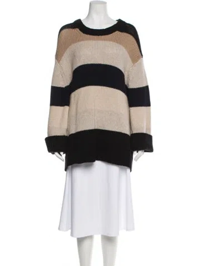 Pre-owned Khaite Cashmere Striped Sweater In Neutral