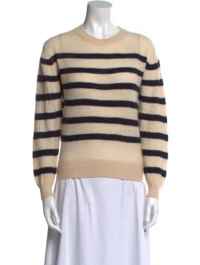 Pre-owned Khaite Cashmere Striped Sweater In Neutral
