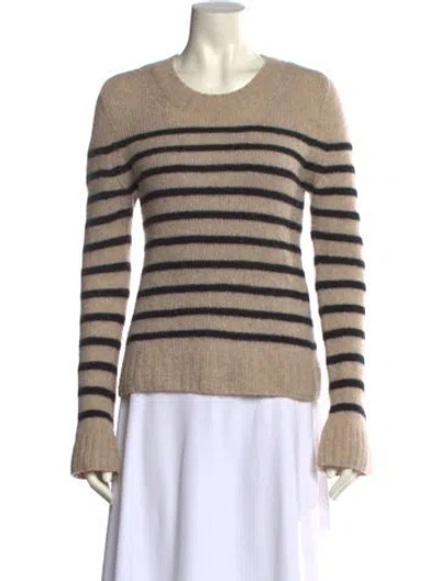 Pre-owned Khaite Cashmere Striped Sweater In Neutral