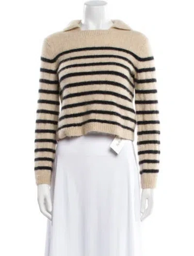 Pre-owned Khaite Cashmere Striped Sweater In Neutral