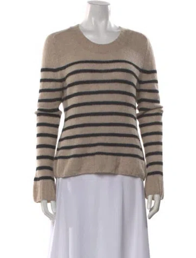 Pre-owned Khaite Cashmere Striped Sweater In Neutral