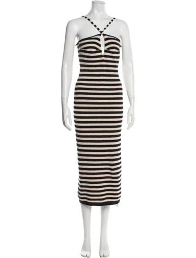 Pre-owned Khaite Cashmere Striped Sweater In Neutral
