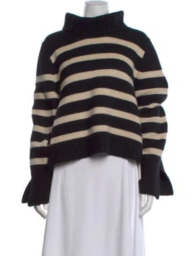 Pre-owned Khaite Cashmere Striped Sweater In Neutral