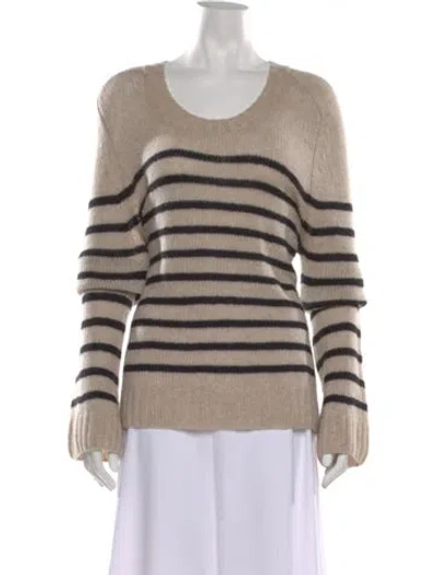 Pre-owned Khaite Cashmere Striped Sweater In Neutral