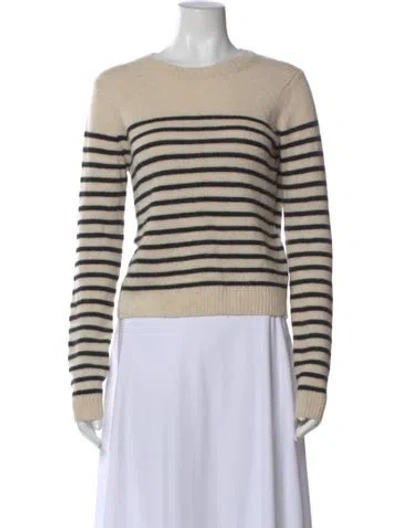 Pre-owned Khaite Cashmere Striped Sweater In Neutral