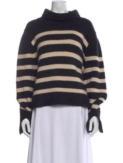 Pre-owned Khaite Cashmere Striped Sweater In Neutral