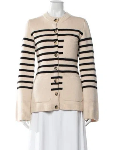 Pre-owned Khaite Cashmere Striped Sweater In Neutral