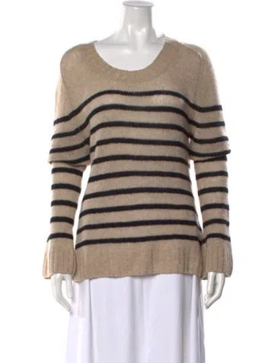 Pre-owned Khaite Cashmere Striped Sweater In Neutral