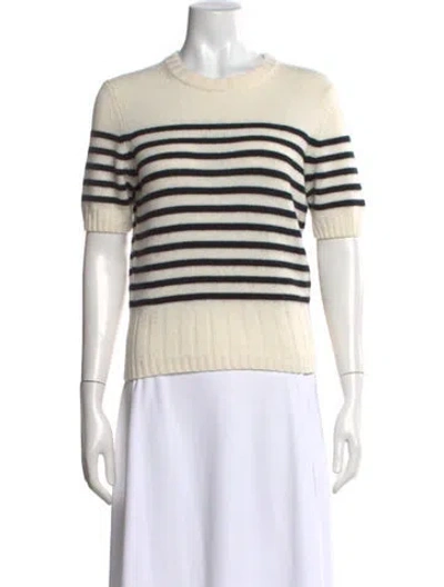 Pre-owned Khaite Cashmere Striped Sweater In Neutrals