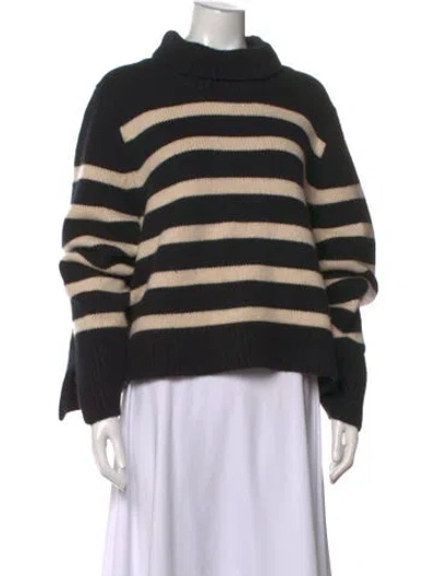 Pre-owned Khaite Cashmere Striped Sweater In Neutrals