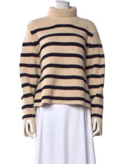 Pre-owned Khaite Cashmere Striped Sweater In Neutrals