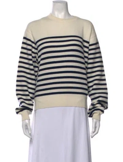 Pre-owned Khaite Cashmere Striped Sweater In Neutrals