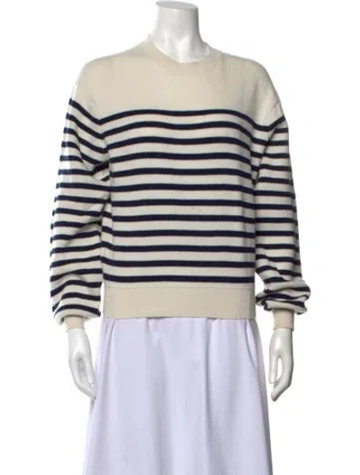 Pre-owned Khaite Cashmere Striped Sweater In Neutrals