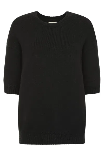 Khaite Davin Cashmere Sweater In Black