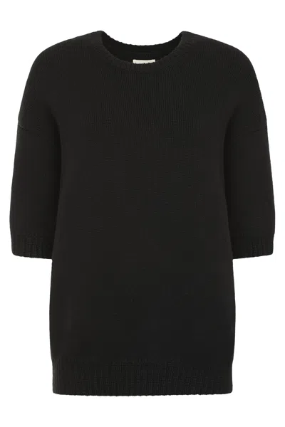 Khaite Cashmere Sweater In Black