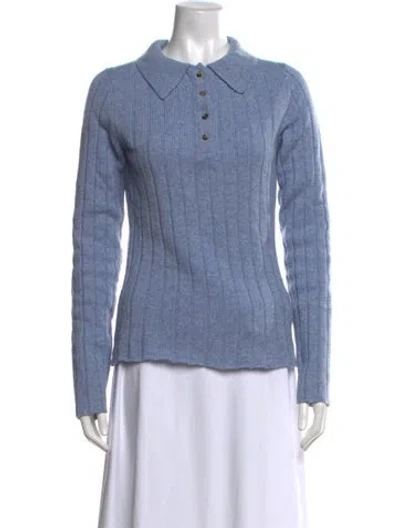 Pre-owned Khaite Cashmere Sweater In Blue