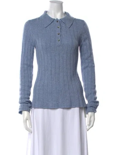 Pre-owned Khaite Cashmere Sweater In Blue