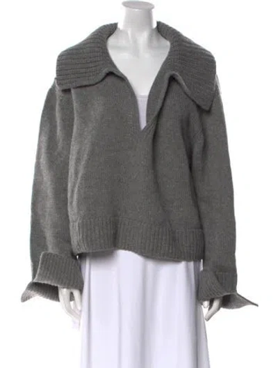 Pre-owned Khaite Cashmere Sweater In Gray