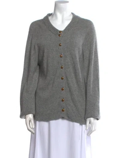 Pre-owned Khaite Cashmere Sweater In Gray