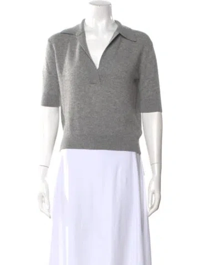 Pre-owned Khaite Cashmere Sweater In Gray