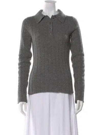 Pre-owned Khaite Cashmere Sweater In Gray