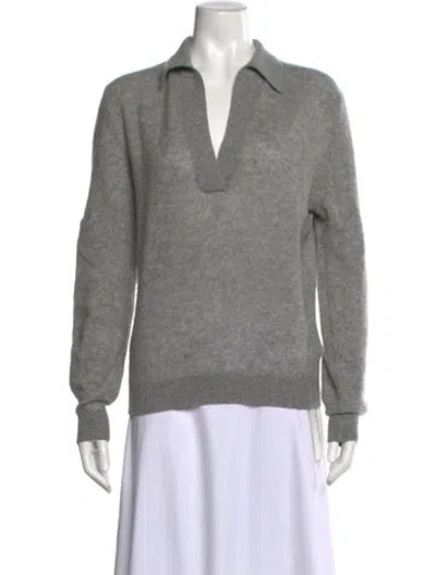 Pre-owned Khaite Cashmere Sweater In Gray