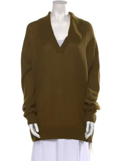 Pre-owned Khaite Cashmere Sweater In Green
