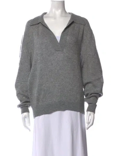 Pre-owned Khaite Cashmere Sweater In Grey