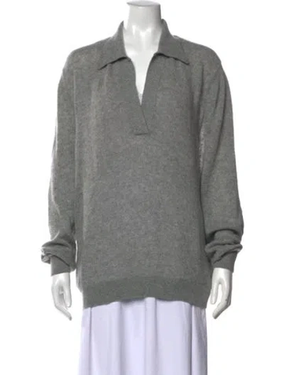 Pre-owned Khaite Cashmere Sweater In Grey