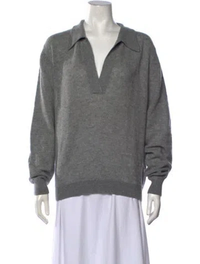 Pre-owned Khaite Cashmere Sweater In Grey