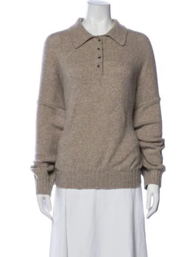 Pre-owned Khaite Cashmere Sweater In Neutral