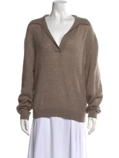 Pre-owned Khaite Cashmere Sweater In Neutral