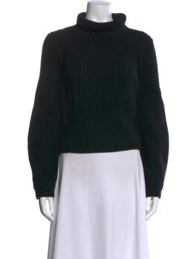 Pre-owned Khaite Cashmere Turtleneck Sweater In Black