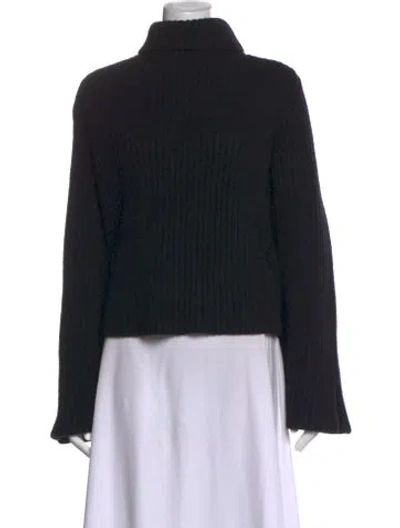 Pre-owned Khaite Cashmere Turtleneck Sweater In Black