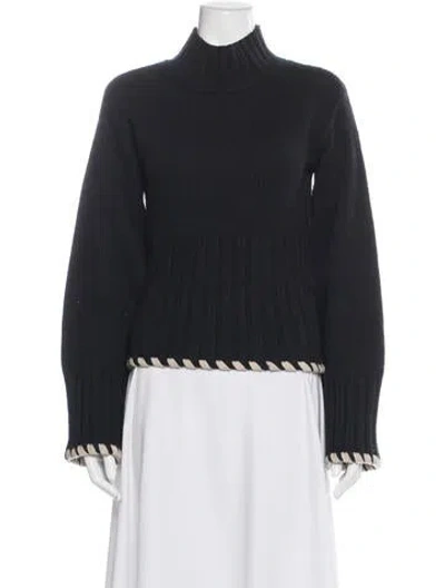 Pre-owned Khaite Cashmere Turtleneck Sweater In Gray