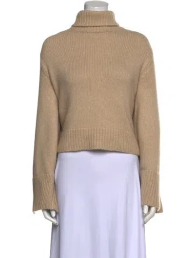 Pre-owned Khaite Cashmere Turtleneck Sweater In Neutral
