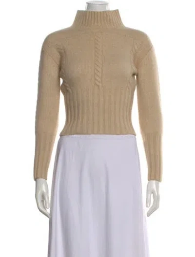 Pre-owned Khaite Cashmere Turtleneck Sweater In Neutral