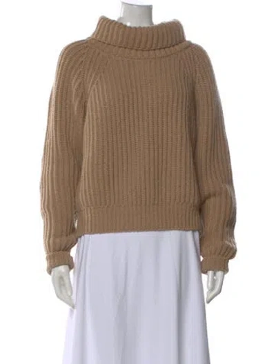 Pre-owned Khaite Cashmere Turtleneck Sweater In Neutral