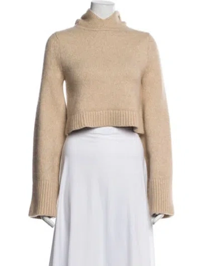 Pre-owned Khaite Cashmere Turtleneck Sweater In Neutrals
