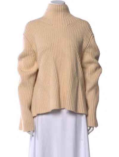 Pre-owned Khaite Cashmere Turtleneck Sweater W/ Tags In Neutral