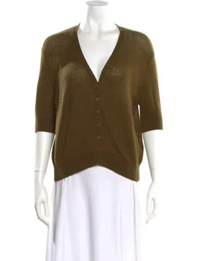 Pre-owned Khaite Cashmere V-neck Sweater In Multi