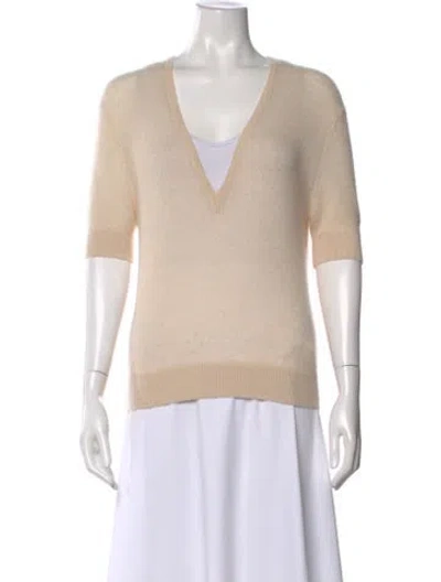 Pre-owned Khaite Cashmere V-neck Sweater In Red