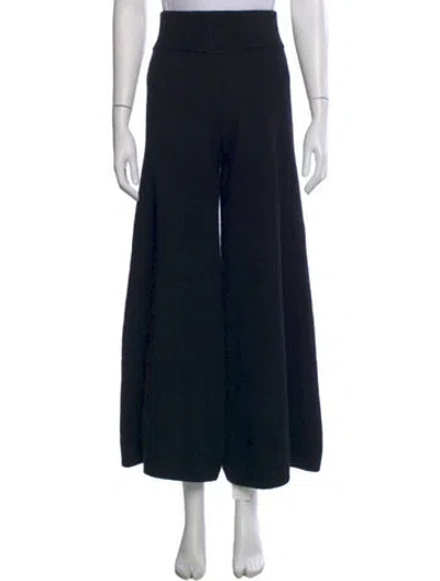 Pre-owned Khaite Cashmere Wide Leg Pants W/ Tags In Black