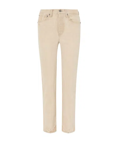 Khaite Callum Straight-leg Jeans In Neutral