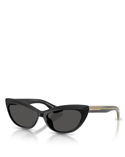 Khaite Cat Eye Sunglasses, 53mm In Black