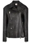 Khaite Catalina Leather Jacket In Black