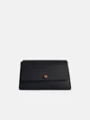 Khaite 'cate' Black Leather Crossbody Bag In Black