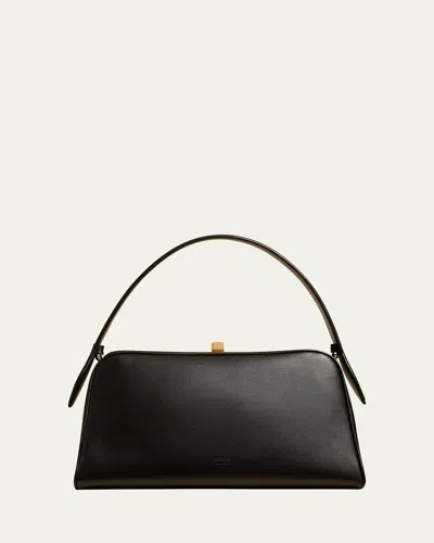 Khaite Cate Smooth Leather Handbag In Black