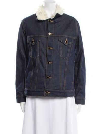 Pre-owned Khaite Cate Denim Jacket In Blue