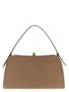Khaite Hammered Embossed Cate Handbag In Brown